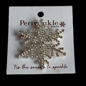NWT Periwinkle Snowflake Brooch
